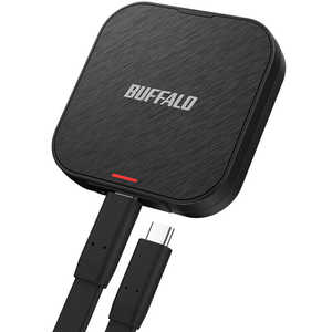 BUFFALO ޡȥեޥͥåбSSD USB3.2Gen2 500GB / ݡ֥뷿 ֥å SSD-PMS500U3-BA