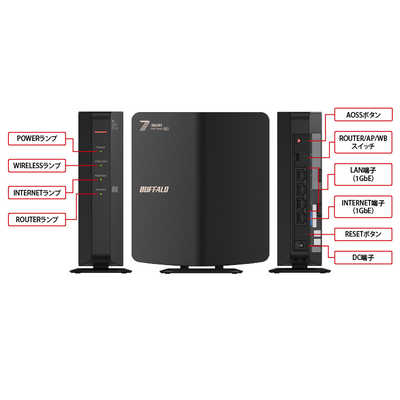 WSR3600BE4P-BK : Wi-Fiルーター : AirStation | バッファロー
