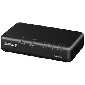 BUFFALO Giga対応 スイッチングハブ 5ポート プラスチック筐体/電源外付けモデル ブラック LSW7-GT-5EPL/CBK BUFFALO Giga対応 スイッチングハブ 5ポート プラスチック筐体/電源外付けモデル ブラック LSW7-GT-5EPL/CBK
