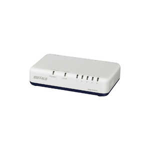 BUFFALO Giga対応 スイッチングハブ 5ポート プラスチック筐体/電源外付けモデル ホワイト LSW7-GT-5EPL/CWH BUFFALO Giga対応 スイッチングハブ 5ポート プラスチック筐体/電源外付けモデル ホワイト LSW7-GT-5EPL/CWH