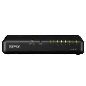 BUFFALO Giga対応 スイッチングハブ 8ポート プラスチック筐体/電源外付けモデル ブラック LSW7-GT-8EPL/CBK BUFFALO Giga対応 スイッチングハブ 8ポート プラスチック筐体/電源外付けモデル ブラック LSW7-GT-8EPL/CBK