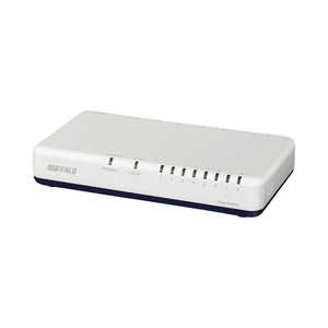 BUFFALO Giga対応 スイッチングハブ 8ポート プラスチック筐体/電源外付けモデル マグネット付 ホワイト LSW7-GT-8EP/CWH BUFFALO Giga対応 スイッチングハブ 8ポート プラスチック筐体/電源外付けモデル マグネット付 ホワイト LSW7-GT-8EP/CWH