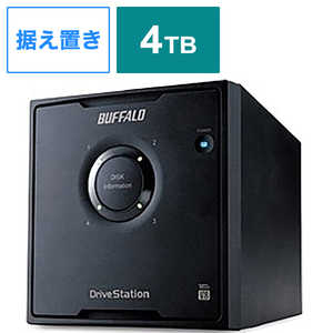 BUFFALO ドライブステｰション 外付けHDD 4ドライブモデル ｢4TB｣ HD-QL4TU3/R5J