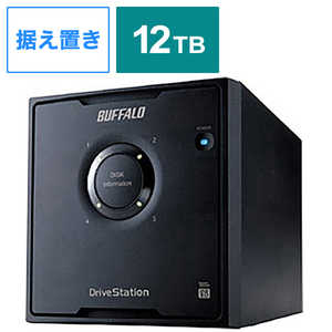 BUFFALO 外付けHDD ブラック [据え置き型 /12TB] HD-QL12TU3/R5J