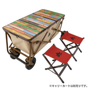 ロゴス Old Wooden 丸洗いカートテーブルセット2 73188046 ロゴス Old Wooden 丸洗いカートテーブルセット2 73188046