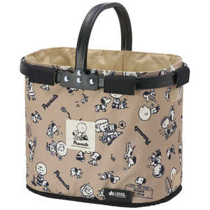 ロゴス SNOOPY(PEANUTS 75years) ミニセミルナバスケット ［約幅32×マチ幅23×高さ38cm / 約480g］ 86001141