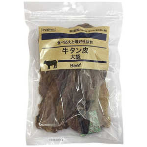 ペットプロジャパン おやつ 無添加 牛タン皮 大袋 160g ペットプロジャパン おやつ 無添加 牛タン皮 大袋 160g