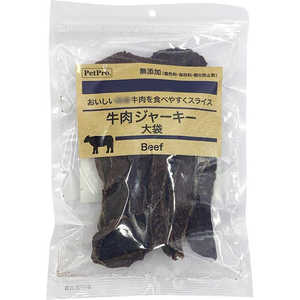 ペットプロジャパン PetPro おやつ 無添加 牛肉ジャーキー 大袋 130g ペットプロジャパン PetPro おやつ 無添加 牛肉ジャーキー 大袋 130g