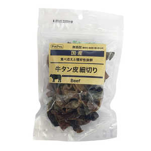 ペットプロジャパン 国産おやつ 無添加牛タン皮細切り 50g ペットプロジャパン 国産おやつ 無添加牛タン皮細切り 50g
