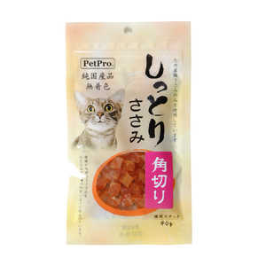 ペットプロジャパン 純国産しっとりささみ 角切り 40g 猫用スナック ペットプロジャパン 純国産しっとりささみ 角切り 40g 猫用スナック