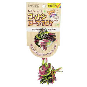 ペットプロジャパン ペットプロ ナチュラルコットンロープTOY SSサイズ レインボー ペットプロジャパン ペットプロ ナチュラルコットンロープTOY SSサイズ レインボー