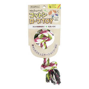 ペットプロジャパン ペットプロ ナチュラルコットンロープTOY Sサイズ レインボー ペットプロジャパン ペットプロ ナチュラルコットンロープTOY Sサイズ レインボー