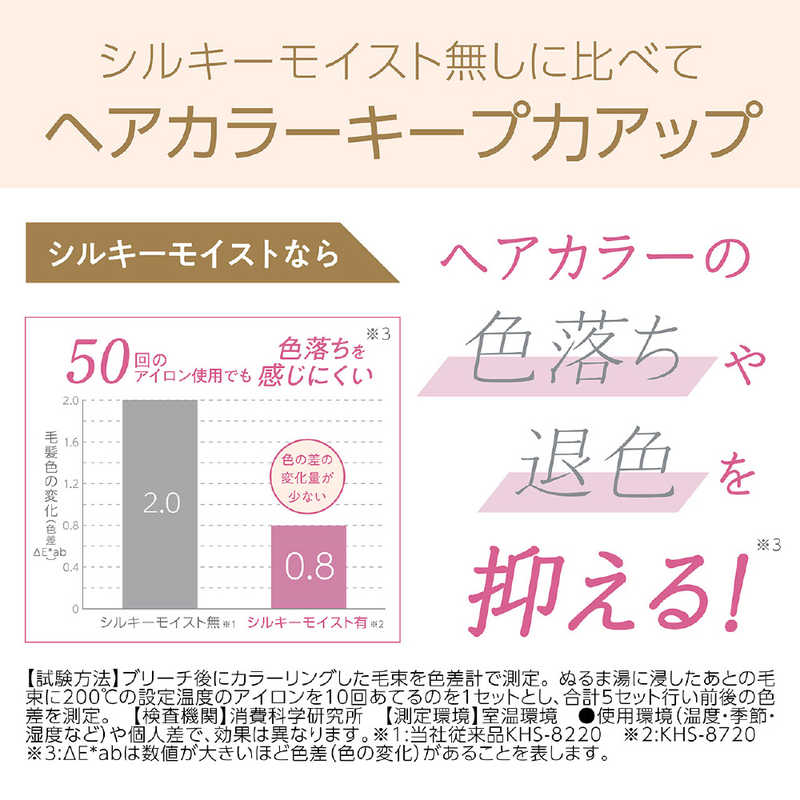 コイズミ　KOIZUMI コイズミ　KOIZUMI Salon Sense300 マイナスイオンストレートアイロン KHS-8720/W KHS-8720/W