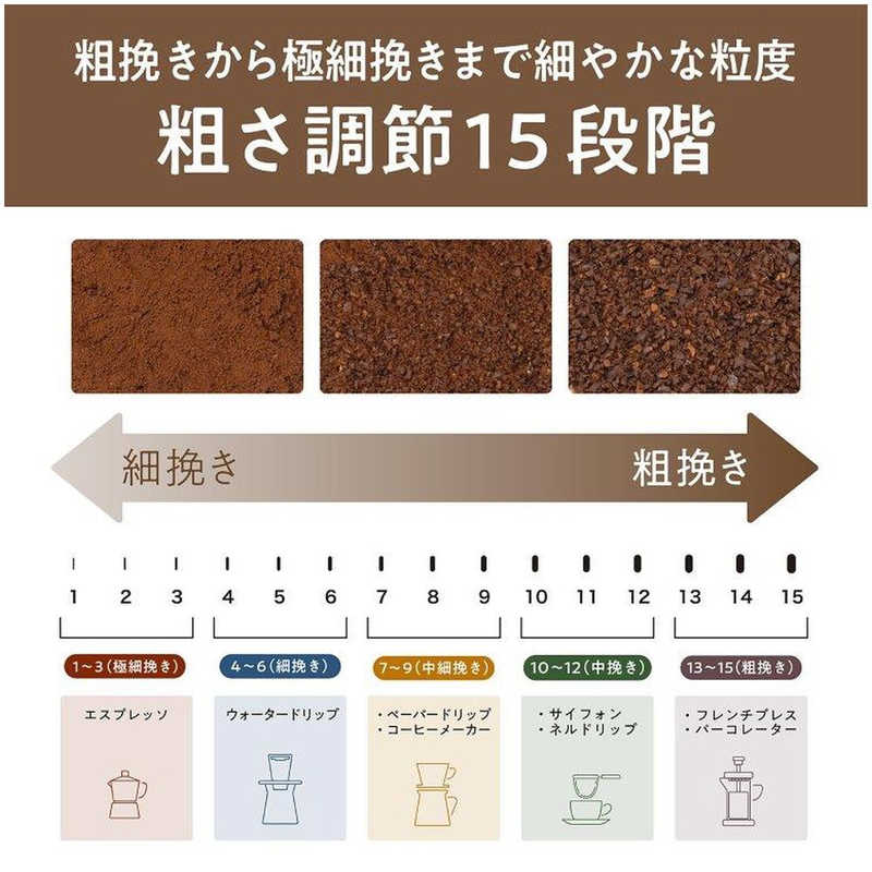 コイズミ　KOIZUMI コイズミ　KOIZUMI コーヒーグラインダー シルバー KKM0400S KKM0400S