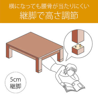 コイズミ KOIZUMI 家具調こたつ 民芸調 ［約80×120cm /長方形