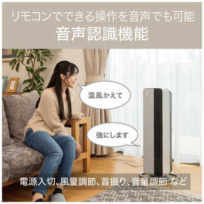 コイズミ KOIZUMI 送風機能付ファンヒーター ホット＆クール