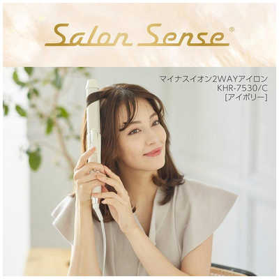 コイズミ KOIZUMI マイナスイオン 2WAYヘアアイロン Salon Sense