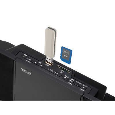 【 KOIZUMI】ワイヤレス＆壁掛けステレオCDシステム☆SDB-4349/K KOIZUMI（コイズミ） ステレオCDシステム SDB-4349 | 壁掛け スリム