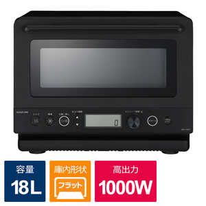 コイズミ　KOIZUMI 土鍋付き電子レンジ フラット ヘルツフリー ブラック KRD-183DK