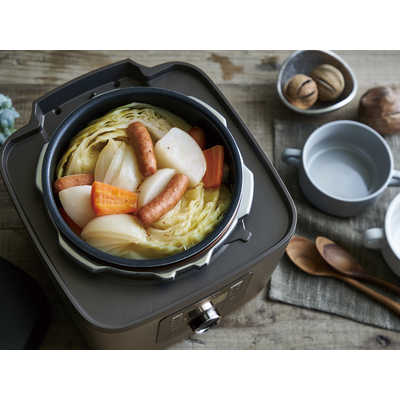 コイズミ KOIZUMI マイコン電気圧力鍋 グレー KSC3503H の通販