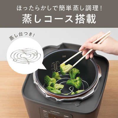 コイズミ KOIZUMI マイコン電気圧力鍋 グレー KSC3503H の通販