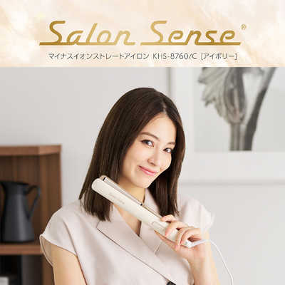 Salon Sense ヘアアイロン KOIZUMI KHS-8760 サロンセンスマイナスイオンストレートアイロンKHS-8760 | コイズミ
