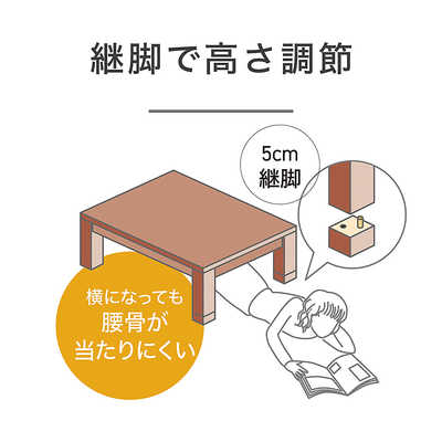 コイズミ KOIZUMI 家具調こたつ 民芸調デザイン ［約80×120cm / 長方形