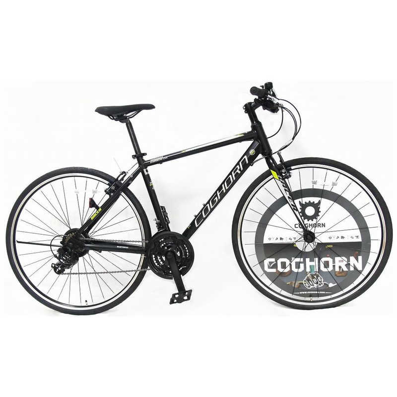 COGHORN COGHORN 700×32C型 クロスバイク コグホーン Alloy Cross RACERレーサー(外装21段変速) ブラック【組立商品につき返品不可】 700COGALCROSSHD21S 700COGALCROSSHD21S