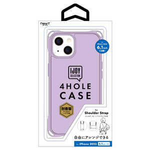 サンクレスト iPhone15 6.1インチ 4HOLE CASE IJOY パープル i37FiJS03