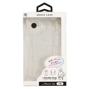サンクレスト iPhone 16e 4ホールケース クリアラメ I38EIJS05