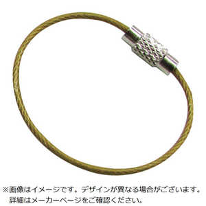 水本機械製作所 水本 キーワイヤーホルダー ワイヤー径1.5mm全長110mm ゴールド (1個入り) B2981 水本機械製作所 水本 キーワイヤーホルダー ワイヤー径1.5mm全長110mm ゴールド (1個入り) B2981