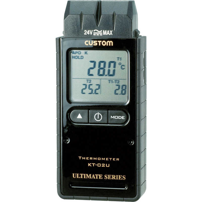 カスタム カスタム デジタル温度計(Kタイプ2ch) KT02U KT02U