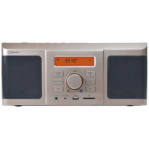 QRIOM キュリオム レコーダーボックス SDカード/カセット/CD/ラジオ Qriom シャンパンゴール QRB35