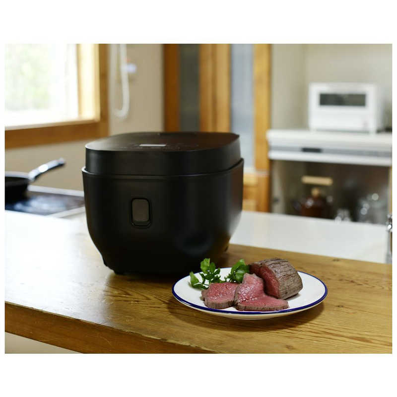 ORIGINALBASIC ORIGINALBASIC 温度調節機能付き 炊飯器 5.5合［マイコン式 /低温調理］ BKS-55 ブラック BKS-55 ブラック