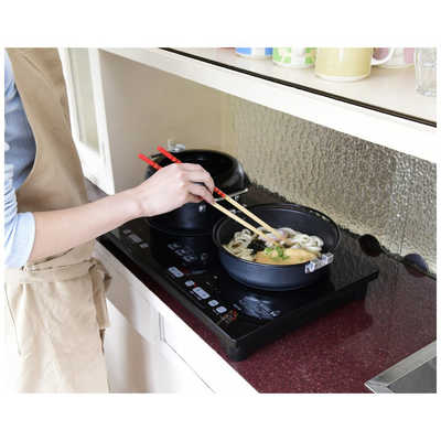 ヤマゼン 2口IH調理器 ［2口 100V］ YET-W1452 の通販
