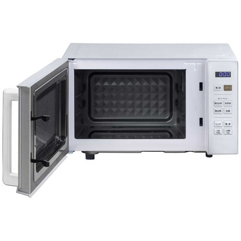 ヤマゼン ヤマゼン 電子レンジ 18L フラット ヘルツフリー ホワイト NERW-F018 NERW-F018
