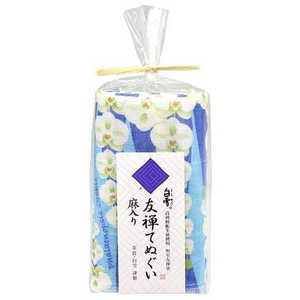 白雪ふきん 友禅てぬぐい 胡蝶蘭 ブルー ユウゼンテヌグイコチョウランブルー