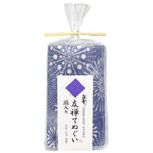 白雪ふきん 友禅てぬぐい 花火 藍 ユウゼンテヌグイハナビアイ