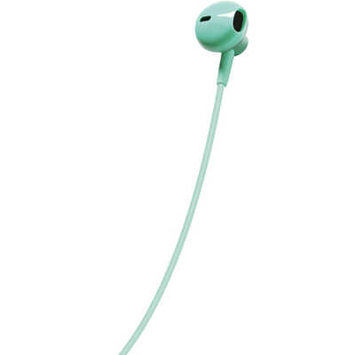 【入手困難】aeae 有線イヤホン ドット柄　ケース付き　ミント 入手困難】aeae 有線イヤホン ドット柄 ケース付き ミント