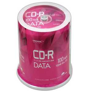HIDISC CD-Rデータ用 700MB 80分 52倍速 100枚スピンドルケース VVDCR80GP100