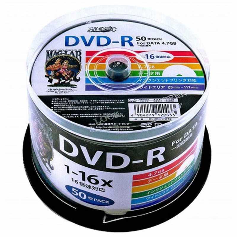 HIDISC HIDISC 1-16倍速対応 データ用DVD-Rメディア(4.7GB･50枚) HDDR47JNP50 HDDR47JNP50