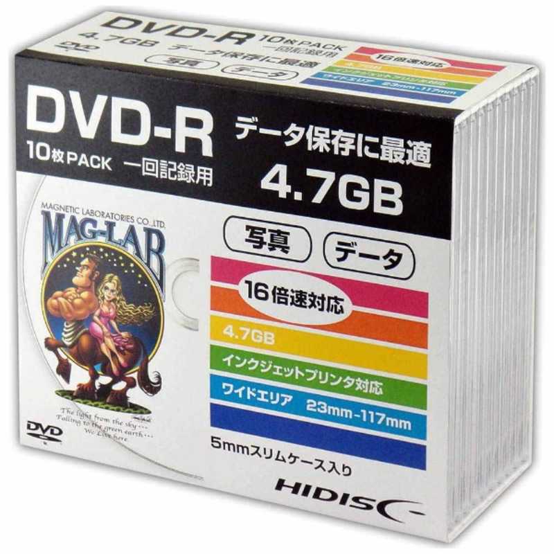 磁気研究所 送料無料限定セール中 1 16倍速対応 デｰタ用dvd Rメディア 10枚 Hddr47jnp10sc 4 7gb