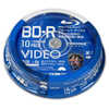 HIDISC 録画用 BD-R 1-6倍速 25GB 10枚｢インクジェットプリンタ対応｣ VVVBR25JP10