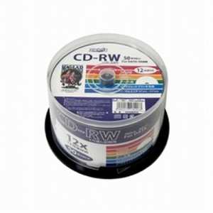HIDISC データ用CD-RW [50枚/700MB/インクジェットプリンター対応] HDCRW80TP50