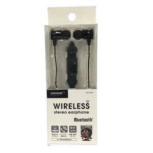 HIDISC WIRELESS STREO Bluetoothイヤフォン ブラック[マイク対応] HDBT35BK