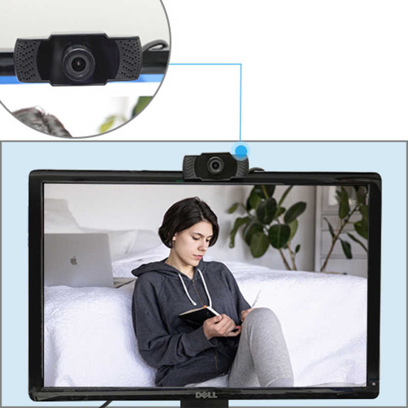 HIDISC HIDISC ウェブカメラ マイク内蔵 [有線] HDEDG1-2M HDEDG1-2M