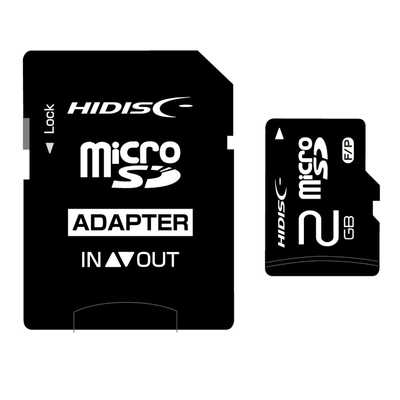 HIDISC microSDカード SD変換アダプタ付き(2GB) HDMCSD2GCLJP3 の通販