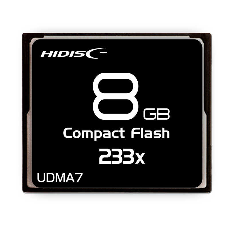 HIDISC HIDISC コンパクトフラッシュカード MLCチップ搭載 (8GB) HDCF8G233XJP3 HDCF8G233XJP3