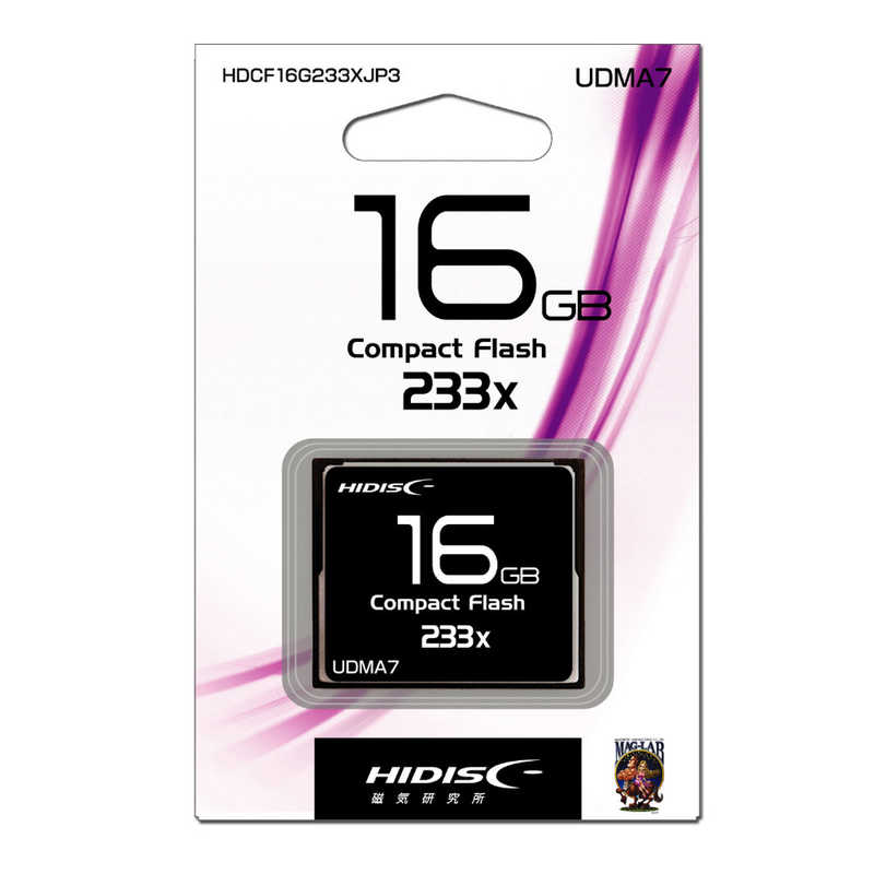 HIDISC HIDISC コンパクトフラッシュカード MLCチップ搭載 (16GB) HDCF16G233XJP3 HDCF16G233XJP3