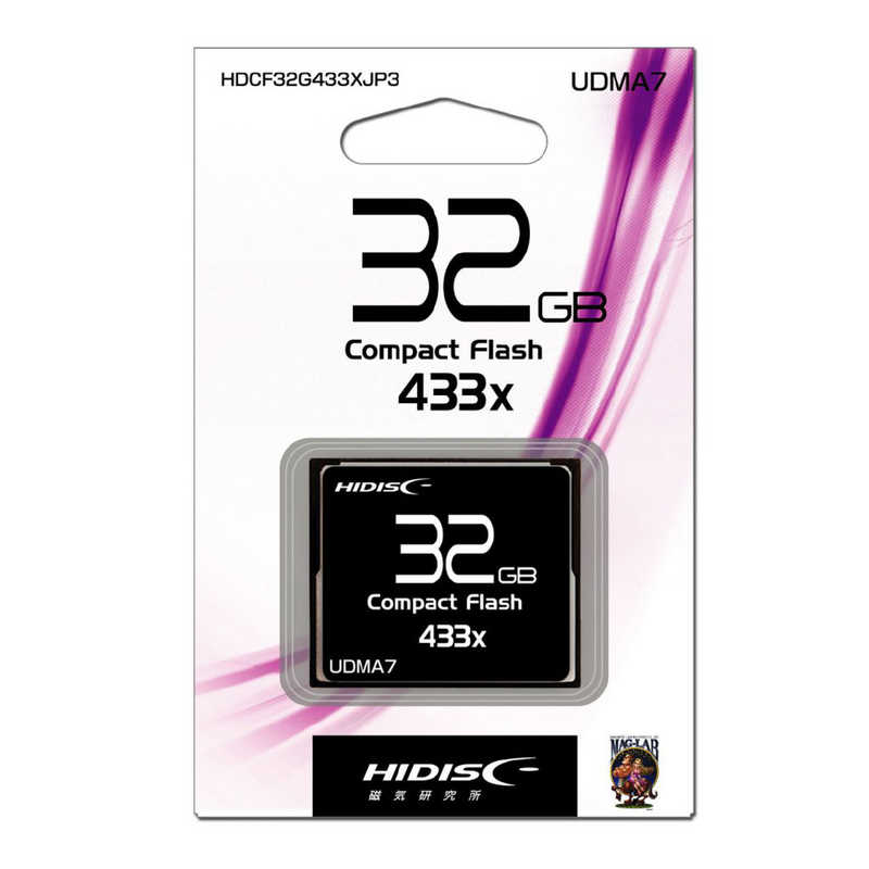HIDISC HIDISC コンパクトフラッシュカード MLCチップ搭載 (32GB) HDCF32G433XJP3 HDCF32G433XJP3